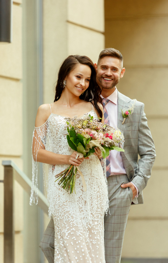 Happy Wedding Couple